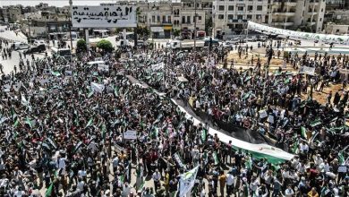 Photo of دمشق.. مظاهرة رفضا لاعتداءات إسرائيل على سوريا ودعما لغزة